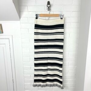 Freshman 1996 Crotchet Striped Knit Midi Skirt Size S